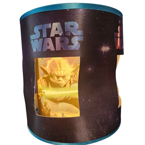 Disney Star Wars Darth Vader Yoda Storm Troopers Double Shade Die Cut Table Lamp - Picture 2 of 13